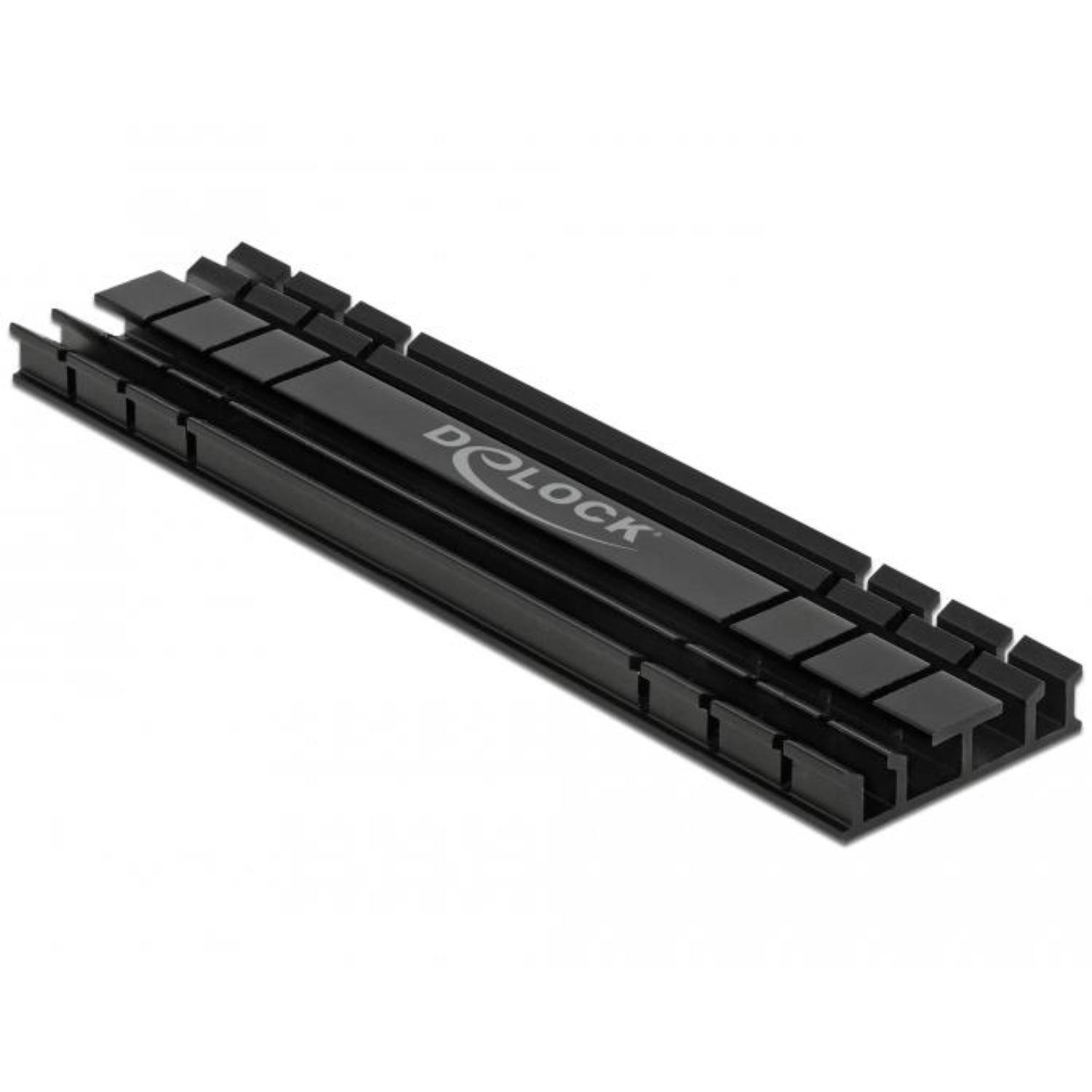 Delock Koellichaam plat 100 mm voor M.2 module zwart - Delock