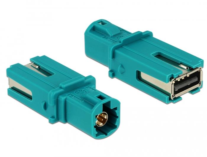 Delock Adapter HSD Z Stekker > USB 2.0 Type-A Buchse - Delock