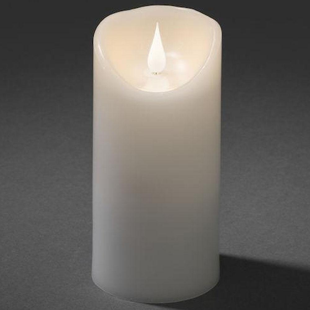 Kaars - led kerstverlichting binnen - 1 lampje - 15.5 cm - warm wit - 2x C