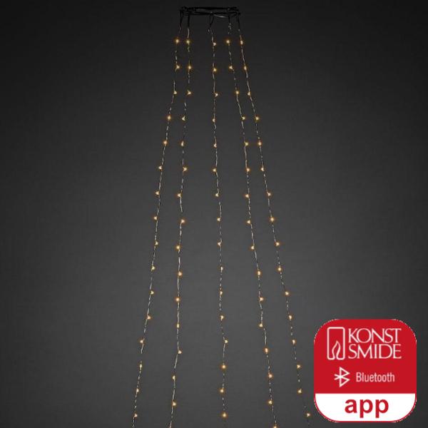 Lichtmantel - led kerstverlichting binnen - 240 lampjes - 2.4 meter - extra warm wit