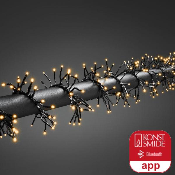 Clusterverlichting - led kerstverlichting buiten en binnen - 960 lampjes - 7.2 meter - extra warm wit