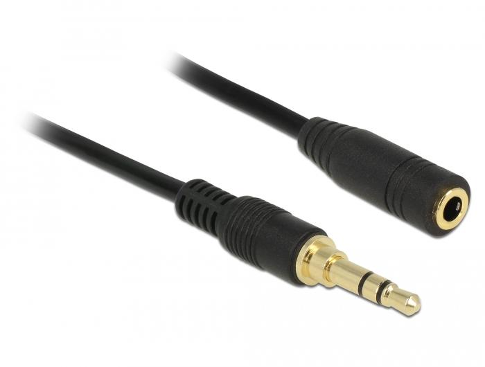 Câble d'extension Delock Jack 3,5 mm 3 pôles, fiche mâle vers fiche femelle, 2 m sc - Delock