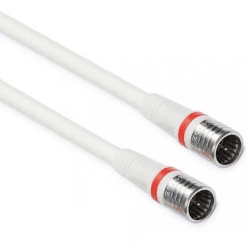 F-connector kabel - ziggo geschikt - Wit - Technetix