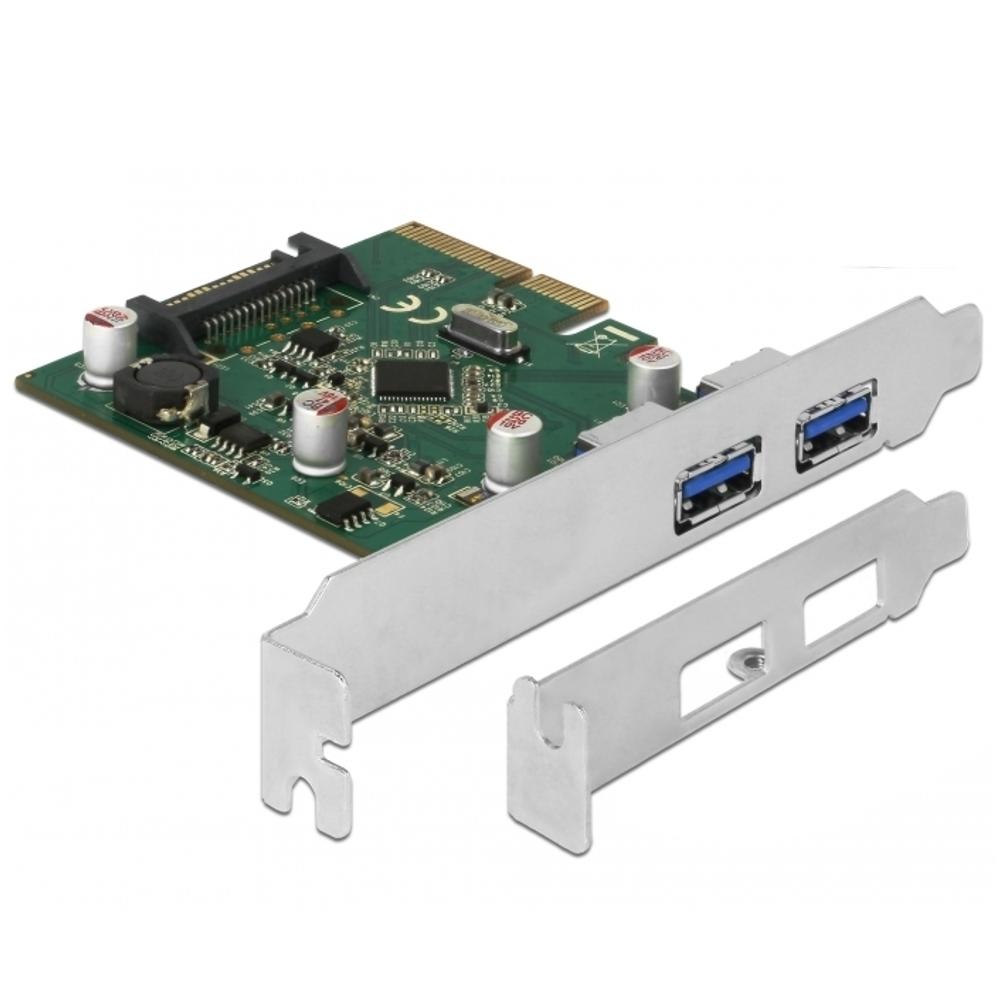 Delock Carte PCI Express 3x USB-A 3.0 / 2x USB-C 3.0