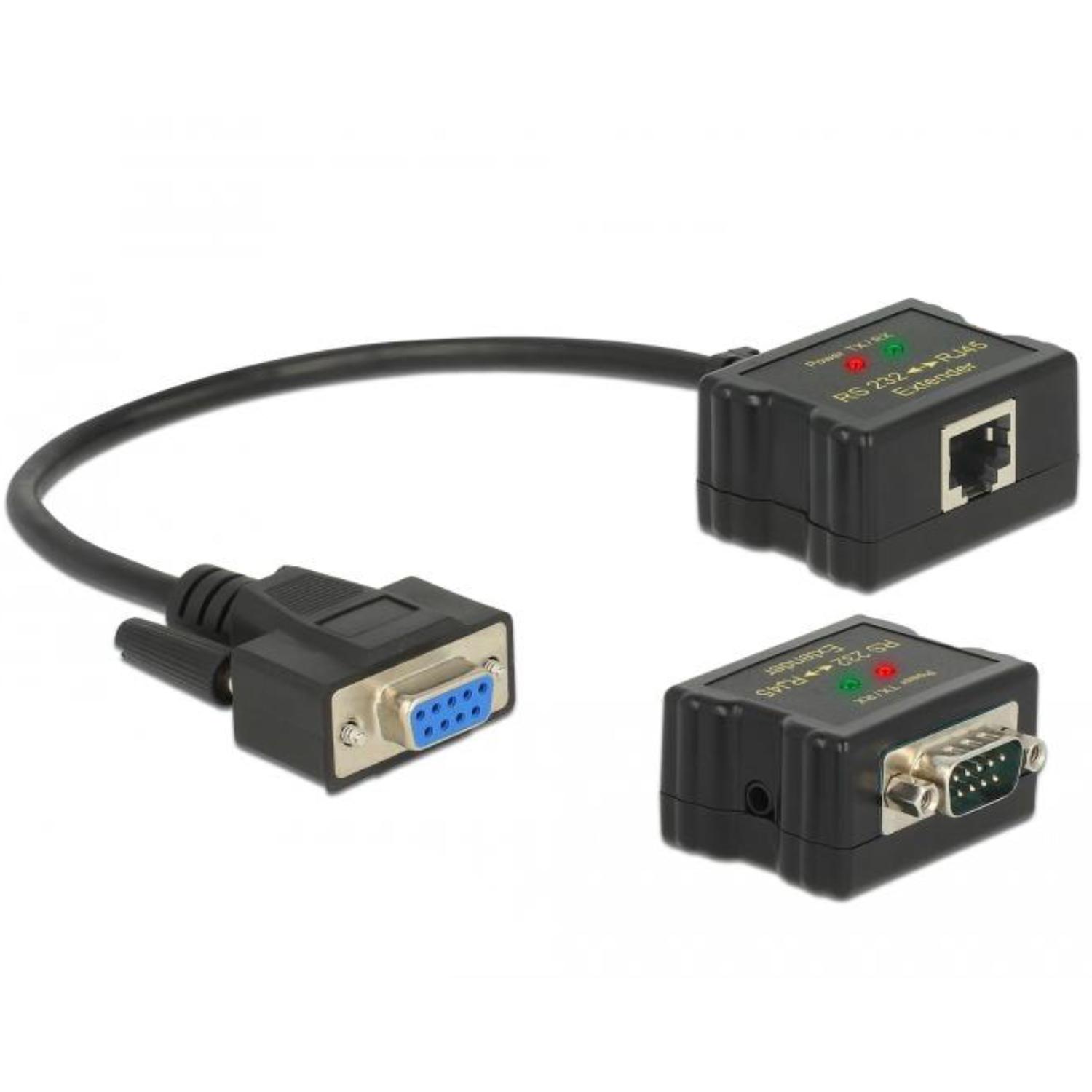 Câble d'extension Delock RS-232 DB9 femelle RJ45 vers RS-232 DB9 mâle - Delock