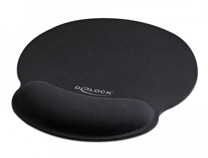 Delock Ergonomisch Muismat met Gel-Handsteun - Delock