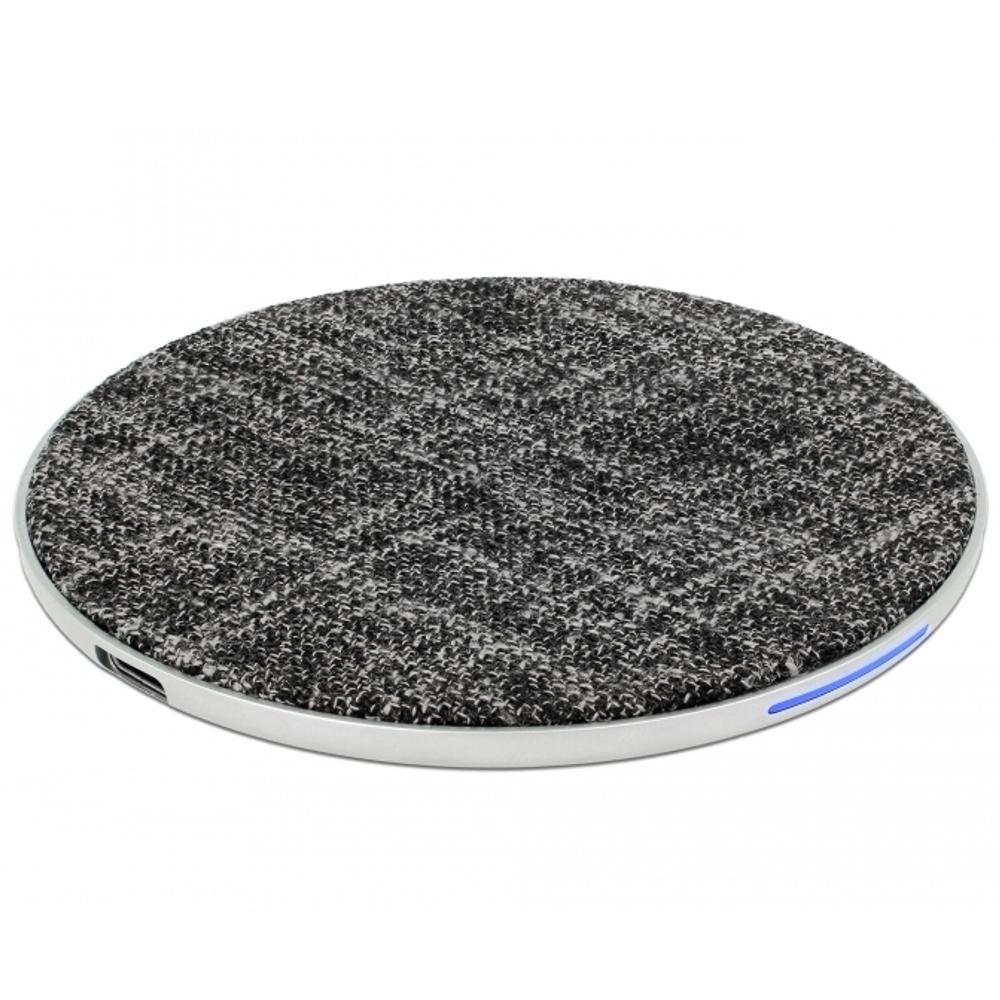 Fast charge Qi lader - Zwart - 1000 mA - Delock