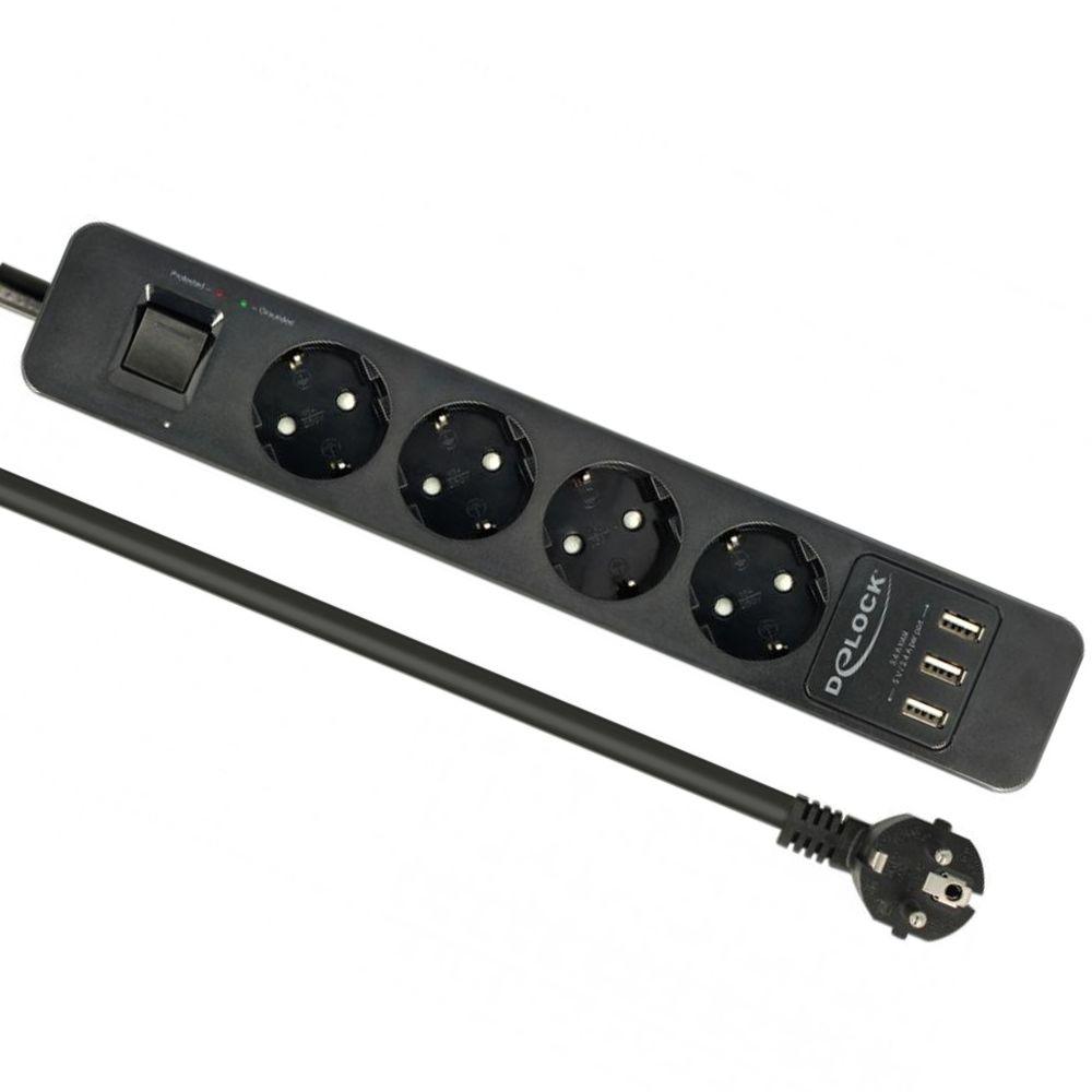 USB stopcontact stekkerdoos - Delock