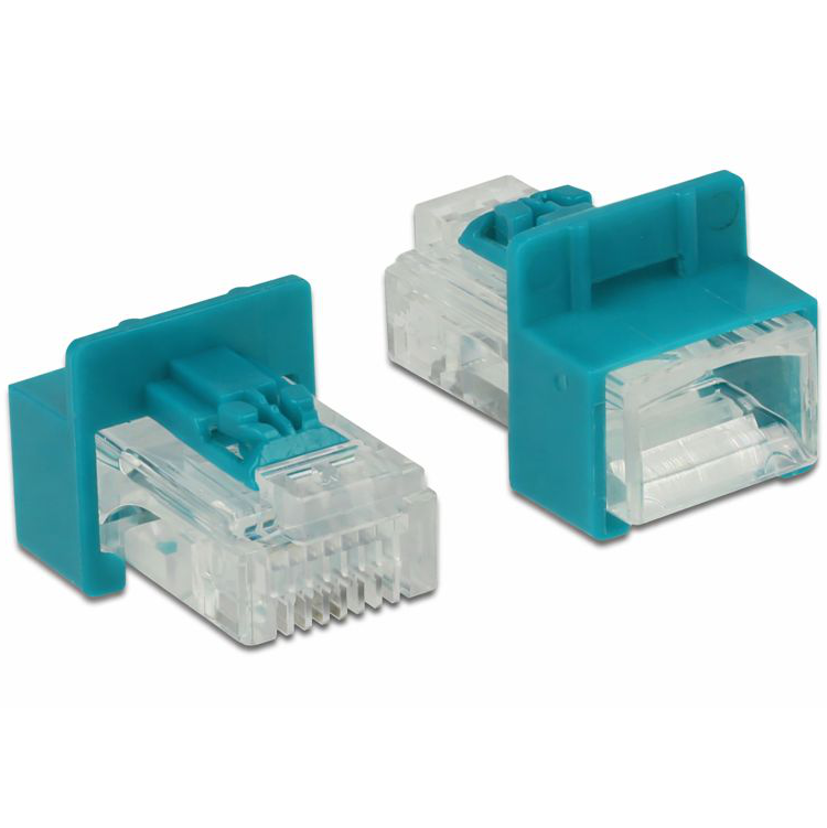 RJ45 veilige clip met connector set - Delock