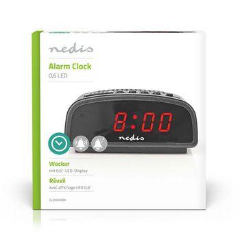 Réveil numérique Nedis® - Radio-réveil - Fonction Snooze