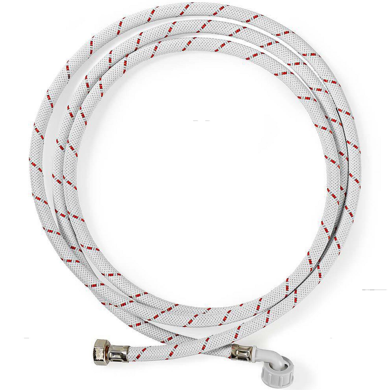 Nylon Toevoerslang 1/2'' Recht - 3/4'' Gehoekt 10 Bar 90 C 3