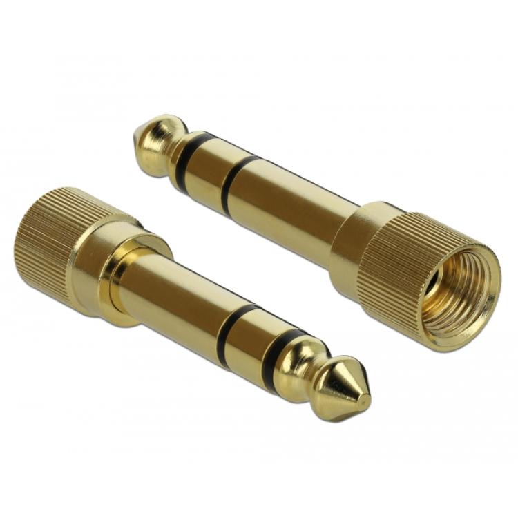 Delock Jackkabel 3,5 mm 3-polig Stekker op Stekker met schroefverbinding - Delock
