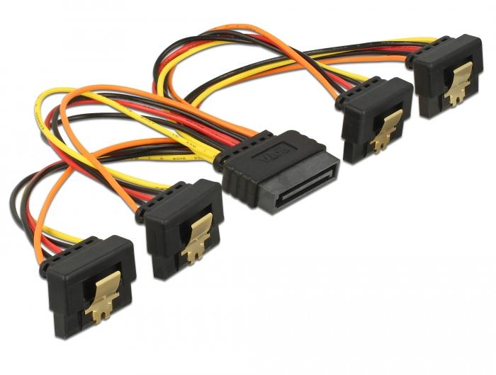 Delock Kabel SATA 15-pins voedingsconnector met Snap-In functie > SAT - Delock