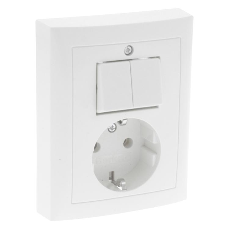 Inbouw stopcontact met schakelaar - Berker