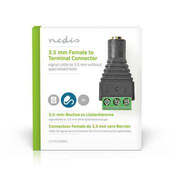 CCTV-Beveiligingsconnector 5x 3-aderig naar 3,5 mm Female - Nedis