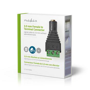 CCTV-Beveiligingsconnector 5x 3-aderig naar 3,5 mm Female - Nedis