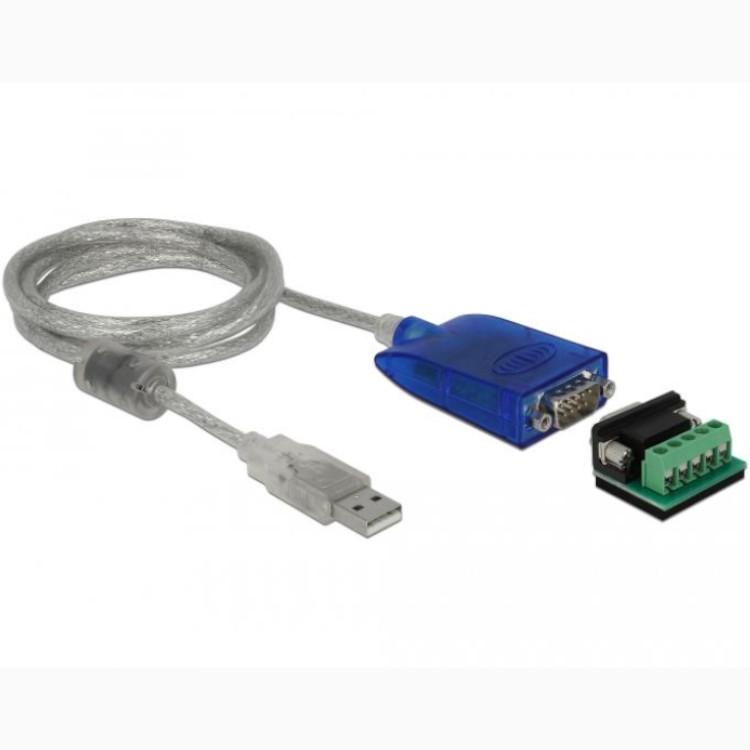 USB-A-Adapter naar seriële RS-422/485 DB9