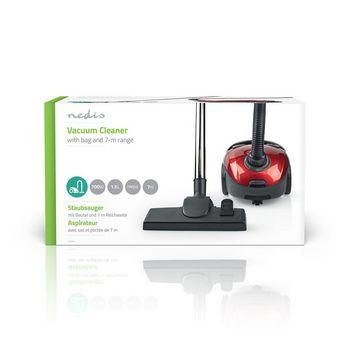 Stofzuiger met Zak 700 W 1,5 L Inhoud Rood - Nedis