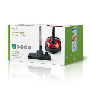 Stofzuiger met Zak 700 W 1,5 L Inhoud Rood - Nedis