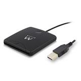 Ewent Externe USB 2.0 Smartcard eID Kaartlezer, zwart - Ewent