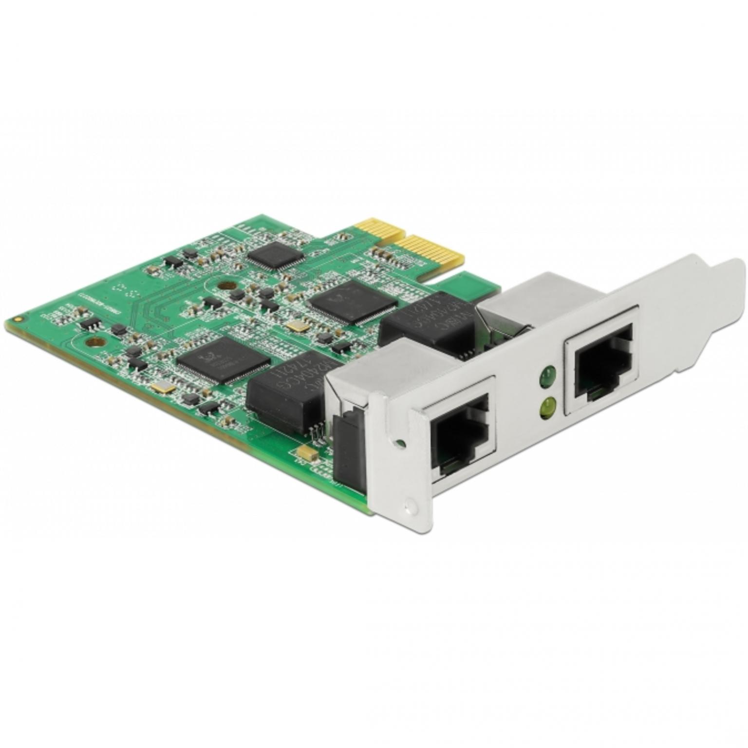 Delock PCI Express x1 Karte auf 2 x 2,5 Gigabit LAN - Delock