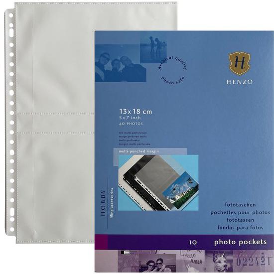 10Photosheets 13x18 white - Henzo