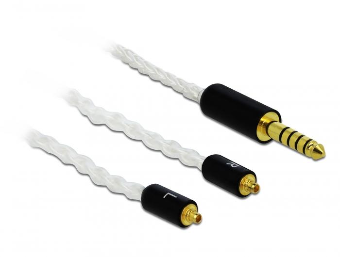 Câble audio Delock 4,4 mm Jack 5 pôles vers 2 x MMCX 1,20 m - Delock