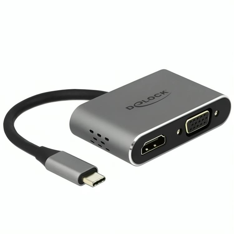 Delock USB Type-C™ Adapter zu HDMI und VGA mit USB 3.2- Gen 1 Port und PD - Delock