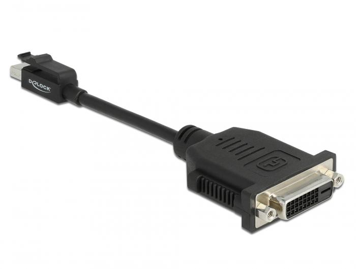 Delock Mini DisplayPort 1.1 naar DVI Adapter met Snap-in functie Passief - Delock