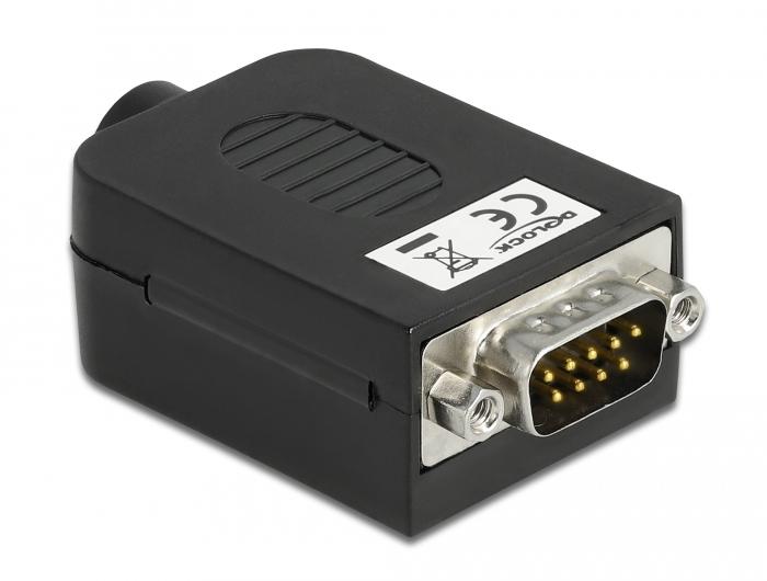 Delock-Adapter Sub-D 9-polig op Klemmenblok 10-polig met be - Delock