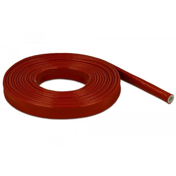 Delock Brandwerende Beschermslangen Silicoon Gecoat 5 m x 10 mm Rood - Delock