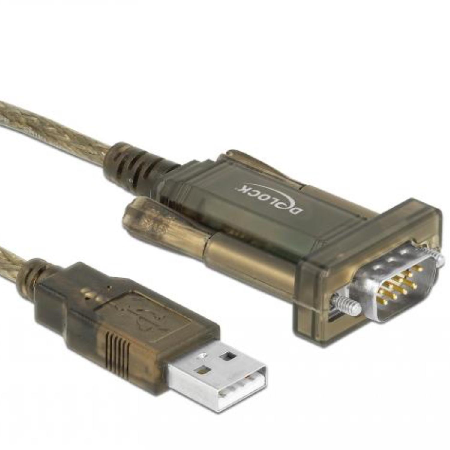 Adaptateur Delock USB 2.0 Type-A > 1 x Série DB9 RS-232 - Delock