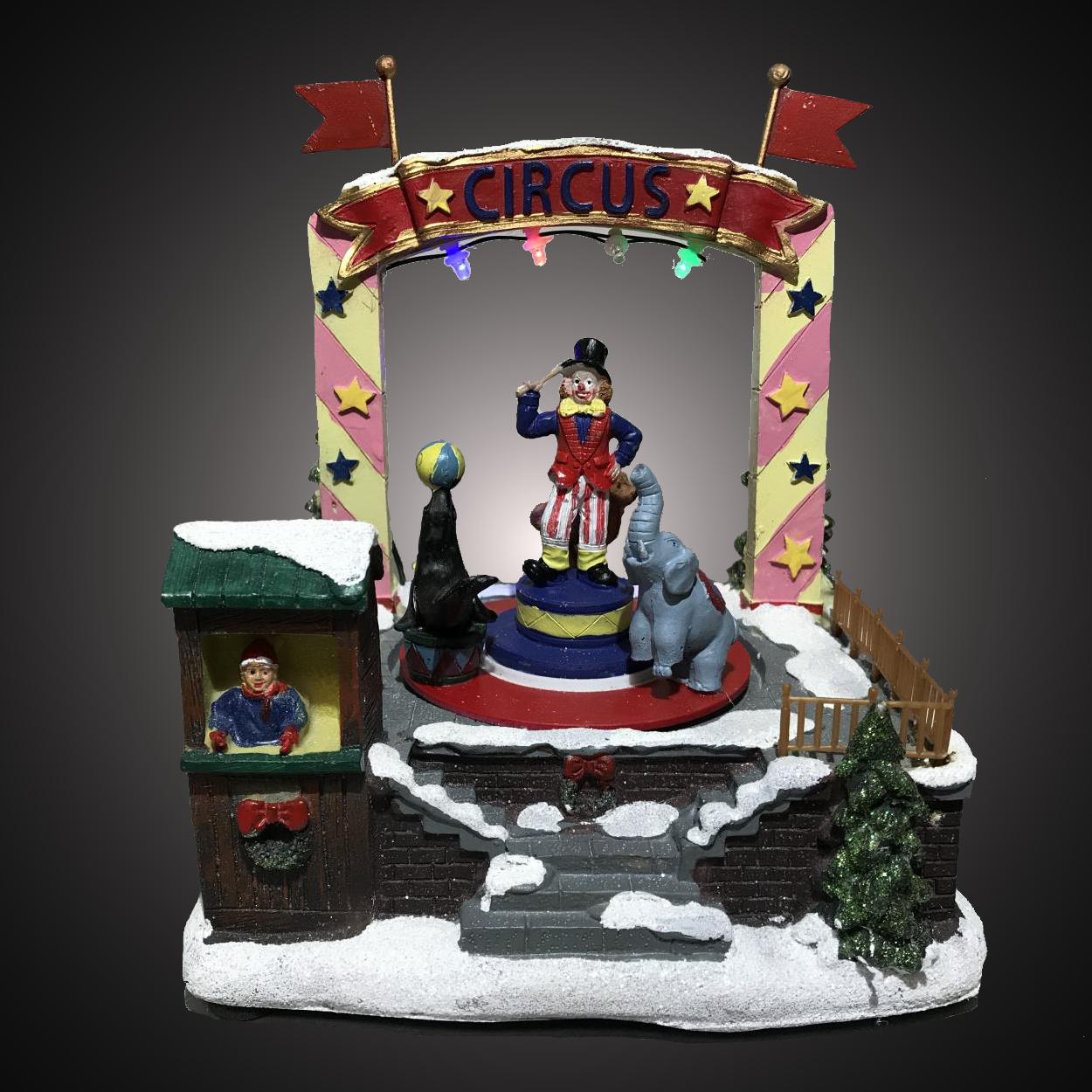 Maison de Noël - guirlandes lumineuses d'intérieur - 7 lumières - 16,5 x 16 x 23 cm - multicolore