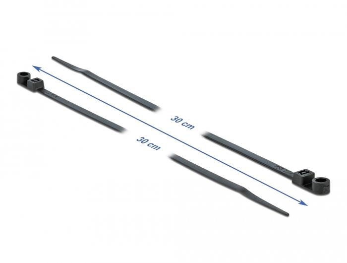 Tie-Wrap - 300 mm - Zwart - Delock