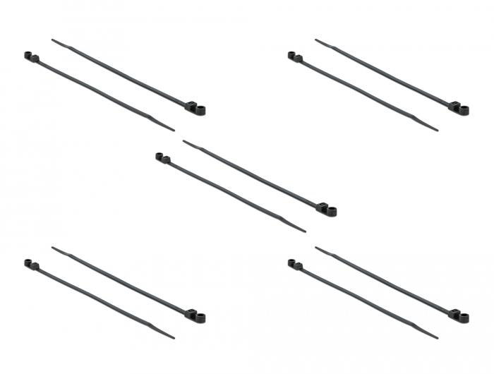 Tie-Wrap - 200 mm - Zwart - Delock