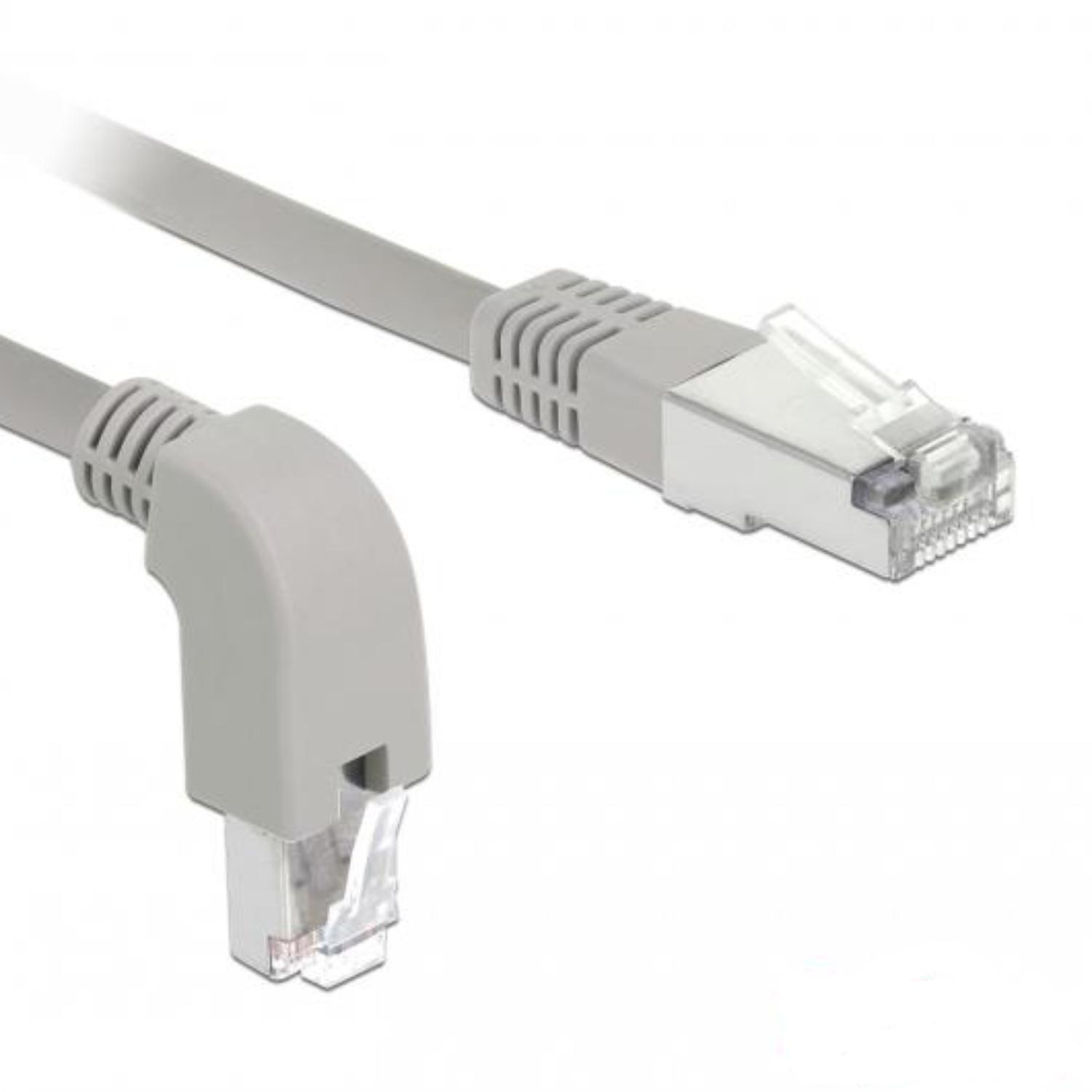 Câble réseau Ethernet (RJ45) résistant gris catégorie 6A S/FTP