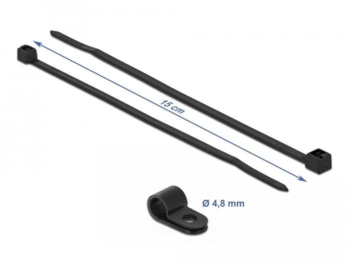 Tie-Wrap - 150 mm - Zwart - Delock