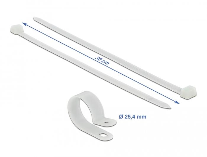 Tie-Wrap - 300 mm - Wit - Delock