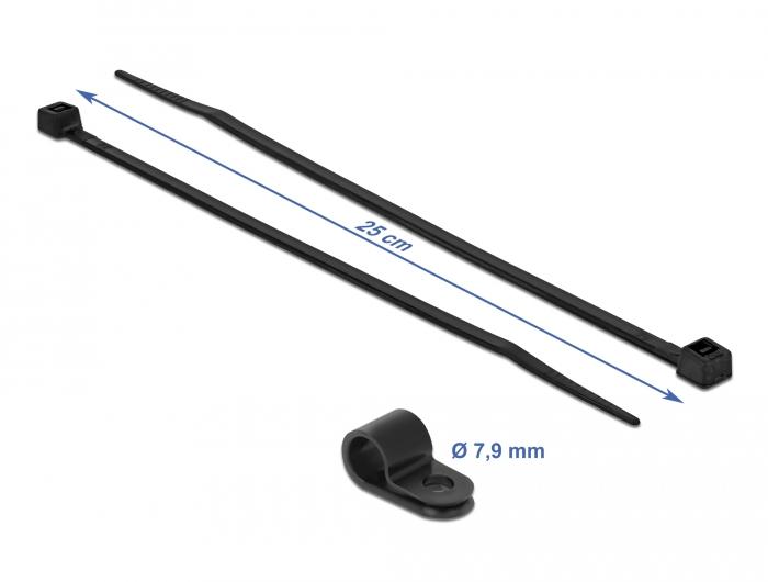 Tie-Wrap - 250 mm - Zwart - Delock