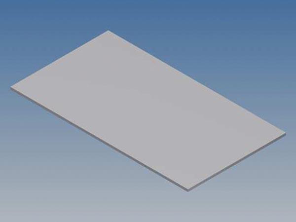 ALUMINIUM PANEL VOOR 10002 / MC 12 ZILVER 77 x 42,5 x 1 mm - Teko