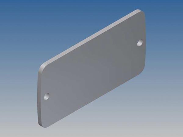 ALUMINIUM PANEL VOOR TEKAM 1 ZILVER 59,9 x 30,8 x 2 mm - Teko