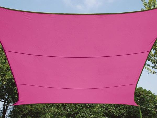 ZONNESCHERM - RECHTHOEKIG - 4 x 3 m - KLEUR: FUCHSIA - Perel