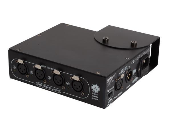4-WEGS DMX-SPLITTER COMPACT GEHUIJS - HQ-Power