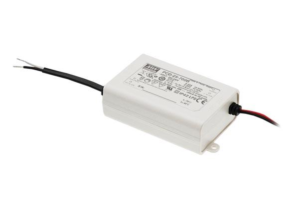 LED-DRIVER MET CONSTANTE STROOM - DIMBAAR - 1 UITGANG - 350 mA - 25 W - Mean Well