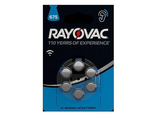 RAYOVAC ZINC AIR KNOOPCEL 1.45 V - 630 mAh 4600.745.416 (6 st./bl) - Varta