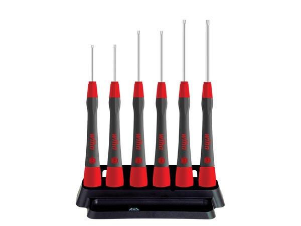 Jeu de tournevis de précision Wiha PicoFinish® TORX® 6 pièces avec support (42996) - WIHA