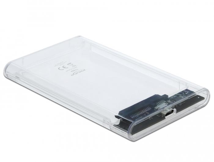 Delock Boîtier externe pour HDD/SSD SATA 2,5″ avec SuperSpeed USB 10 - Delock