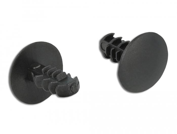Delock Attache pour sapin noir 10 pièces - Delock