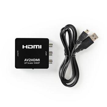 5€49 sur RCA vers HDMI, mini-adaptateur 1080P RCA composite CVBS