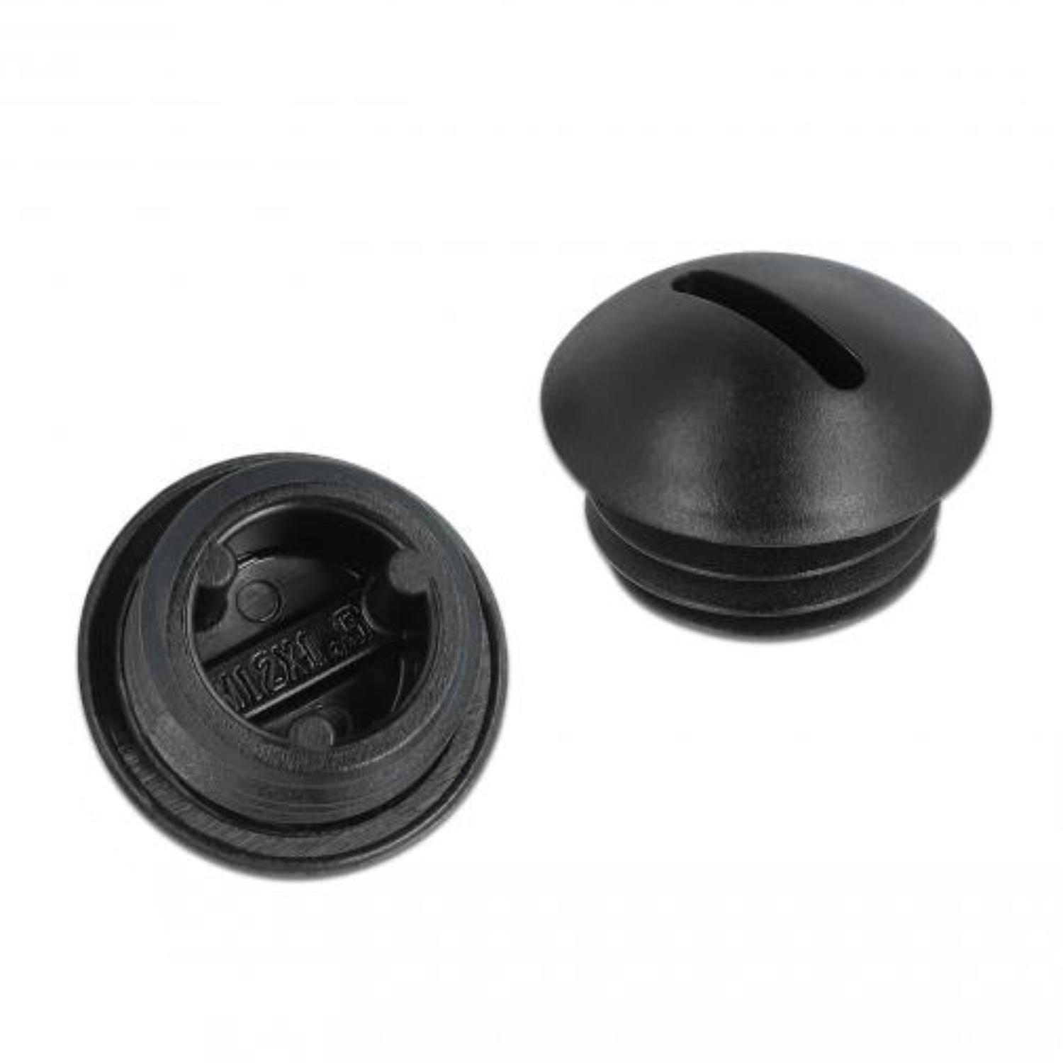 Delock Bouchons d'obturation M12 x 1,5 noir 10 pièces - Delock